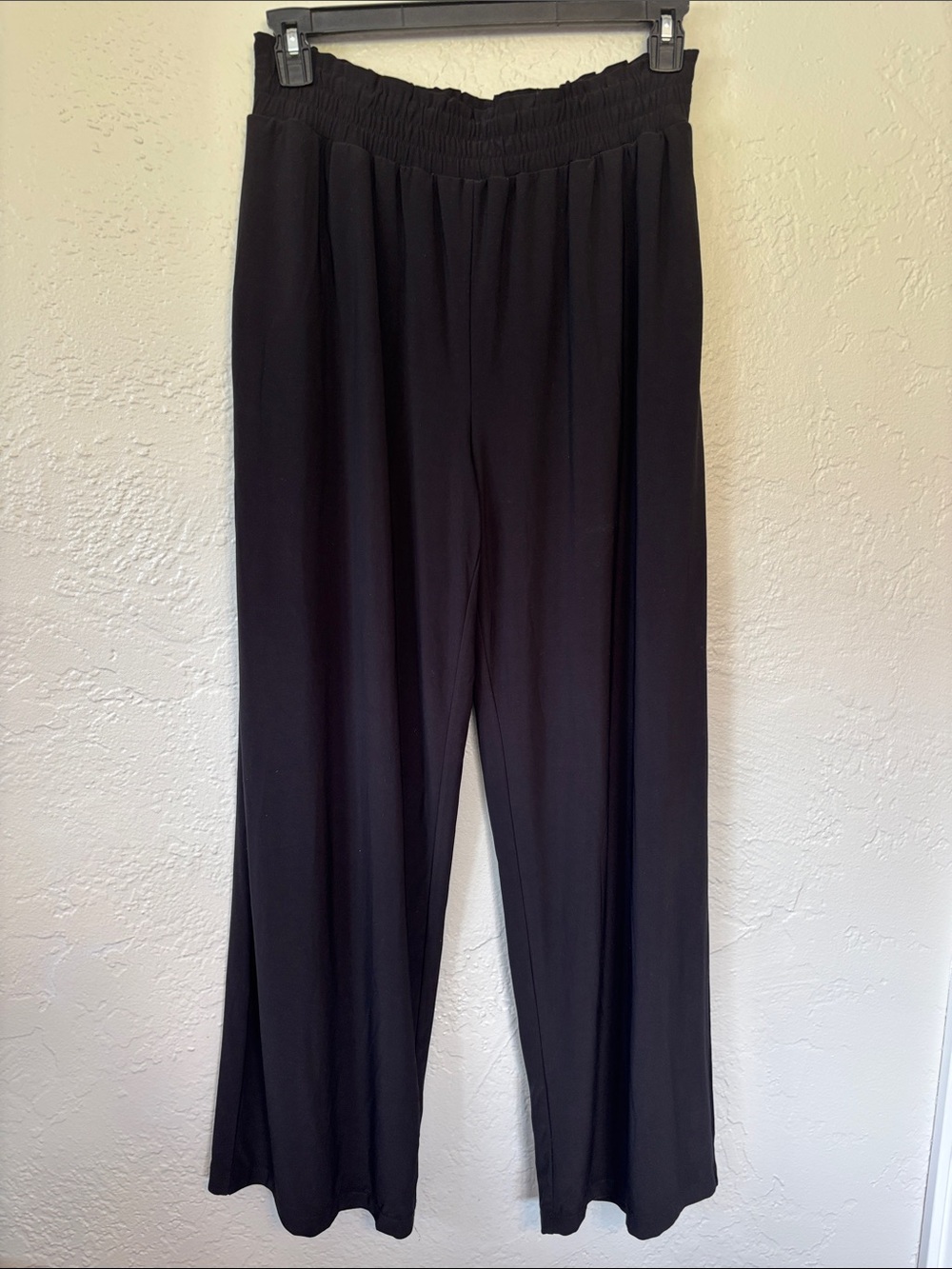 Express Black Wide-Leg Flowy Elastic Waist Pull-On Pants M